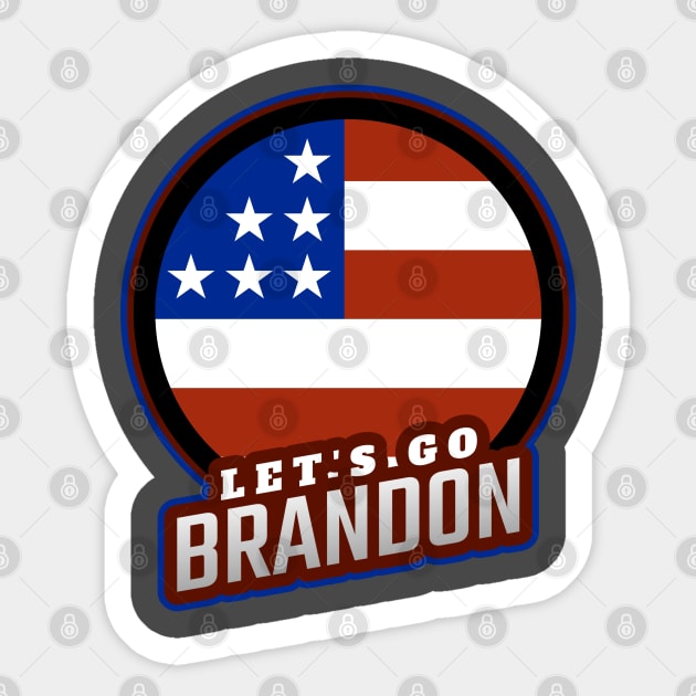 Let's go Brandon Sticker by WR Merch Design